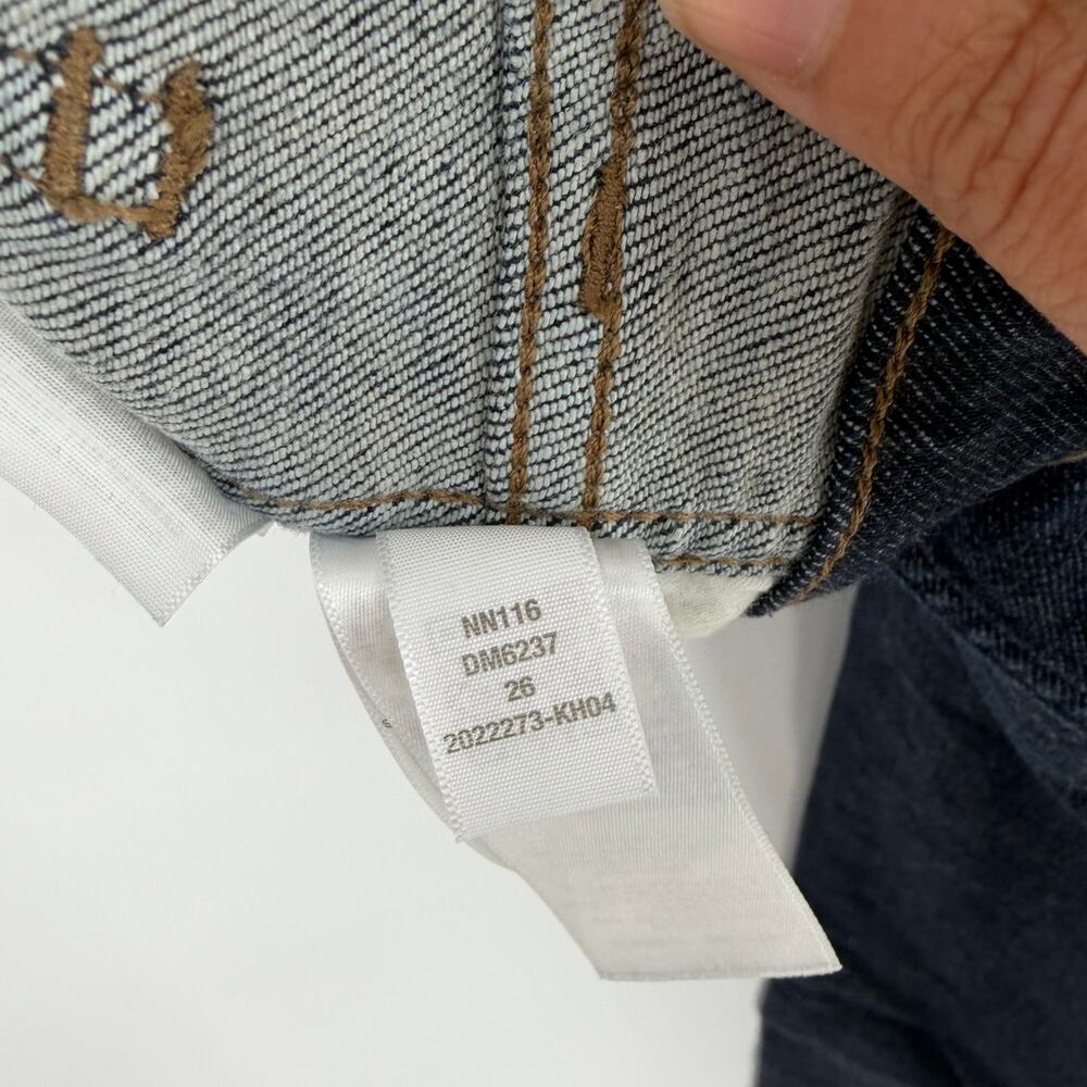 Madewell Mid-Rise Stovepipe Jeans Women's Size 26 Dark Wash Straight Leg - Picture 7 of 10